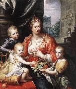 Paulus Moreelse Sophia Hedwig, Countess of Nassau Dietz, with her Three Sons. France oil painting artist